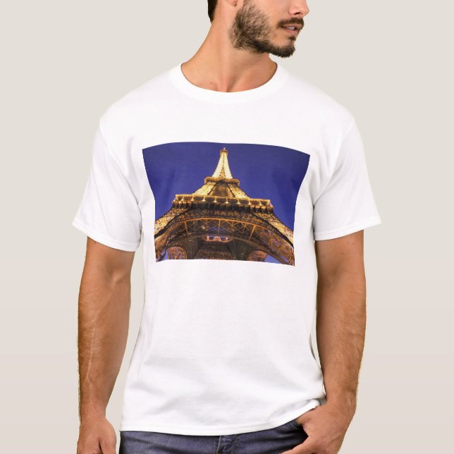 FRANCE, Paris Eiffel Tower, evening view T-Shirt (Front)