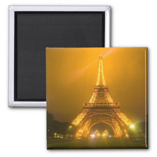 France Paris Eiffel Tower illuminated at 3 Magnet