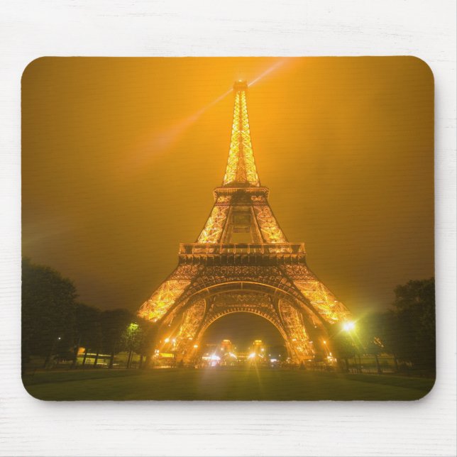 France, Paris. Eiffel Tower illuminated at 3 Mouse Pad (Front)