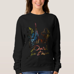 France Paris Eiffel Tower je t'aime Sweatshirt
