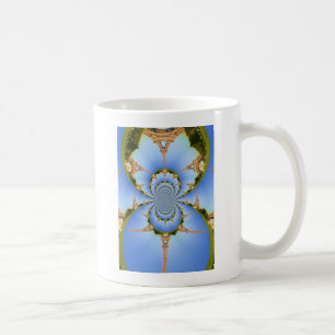 France Paris Eiffel Tower Kaleidoscope Blue Lovely Coffee Mug