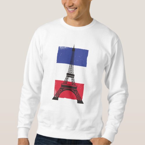 France Paris French Flag Sweatshirt