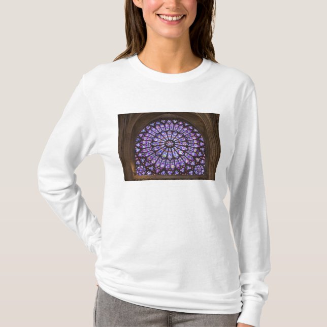 France, Paris. Interior detail of stained glass T-Shirt (Front)
