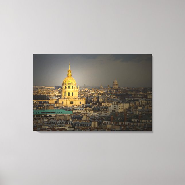 France, Paris. Les Invalides seen from the Canvas Print (Front)