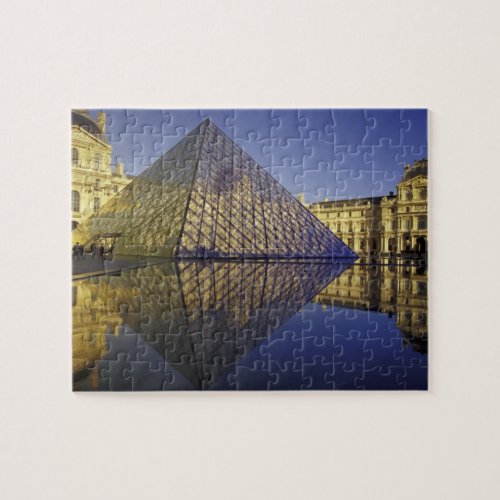 FRANCE Paris Reflection Pyramid The Louvre Jigsaw Puzzle