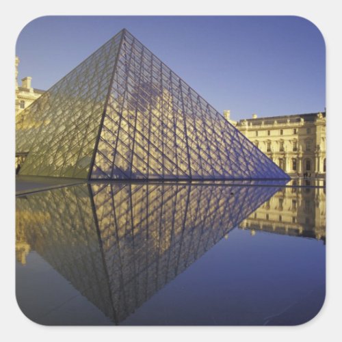 FRANCE Paris Reflection Pyramid The Louvre Square Sticker