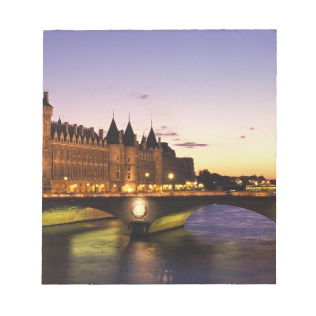 France, Paris, River Seine and Conciergerie at Notepad (Front)