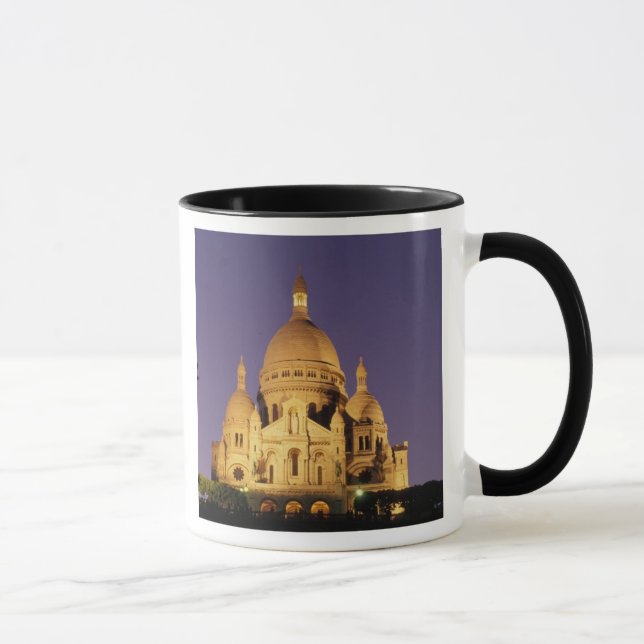 France, Paris, SacrÃ©-Coeur at dusk. Mug (Right)