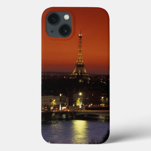 France Paris Sunset view of Eiffel Tower and iPhone 13 Case