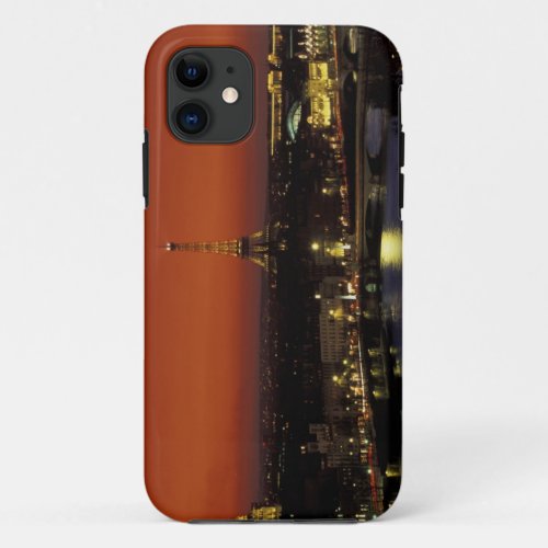 France Paris Sunset view of Eiffel Tower and iPhone 11 Case