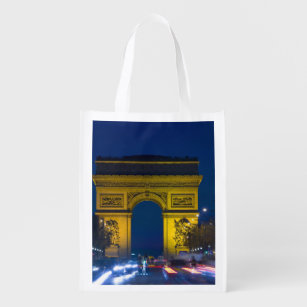 The Arc De Triomphe And Champs Elysees Tote Bag