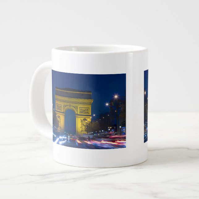 France, Paris. The Arc de Triomphe and the Large Coffee Mug (Front Left)