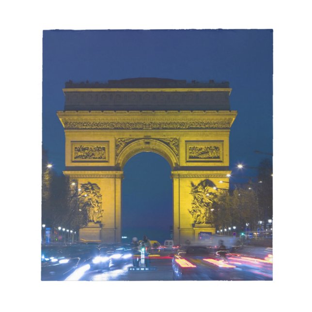 France, Paris. The Arc de Triomphe and the Notepad (Front)