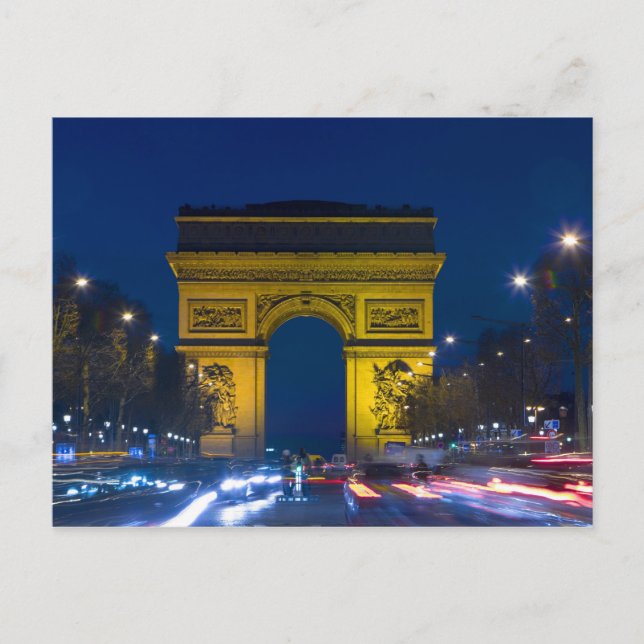 France, Paris. The Arc de Triomphe and the Postcard (Front)