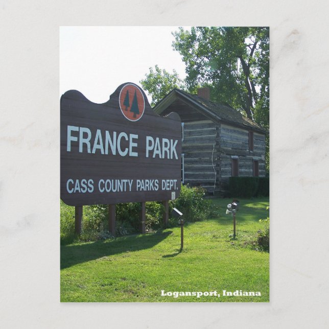 France Park Indiana Postcard (Front)