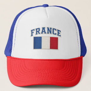 France Patriotic Flag Embroidered Hat