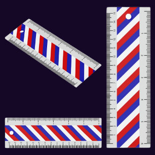 France Patriotic Flag Ruler