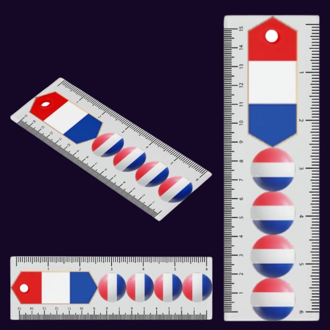France Patriotic Flag Ruler (Creator Uploaded)
