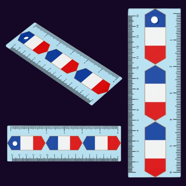 France Patriotic Flag  Ruler (Creator Uploaded)