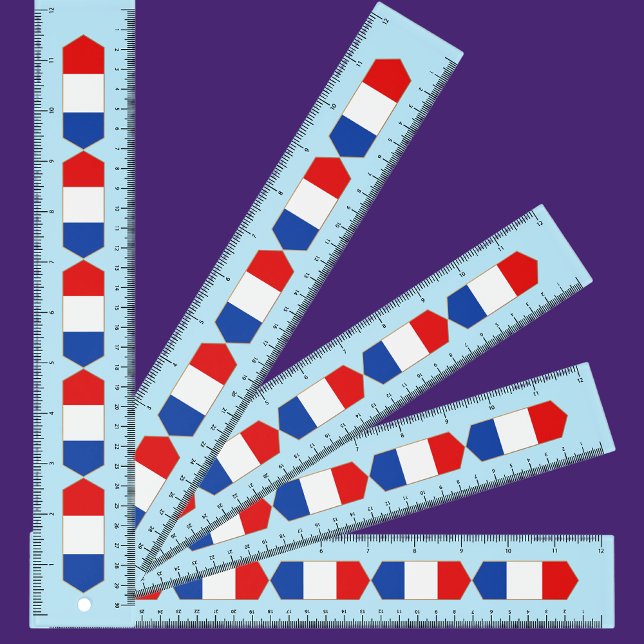 France Patriotic Flag Ruler (Creator Uploaded)