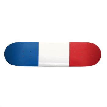 France Plain Flag Skateboard Deck by representshop at Zazzle