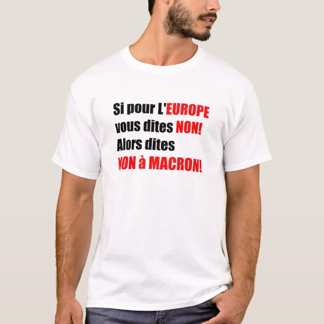 France Presidential Elections 2017 - White Men Tee (Front)