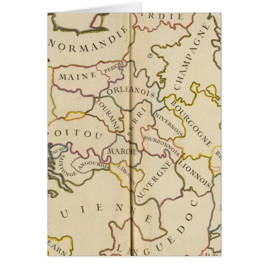 France, Providences and Boundaries Card