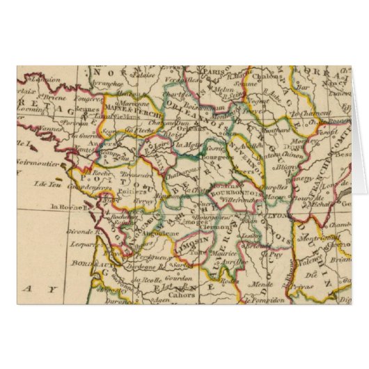 France, Provinces Cards (Front Horizontal)