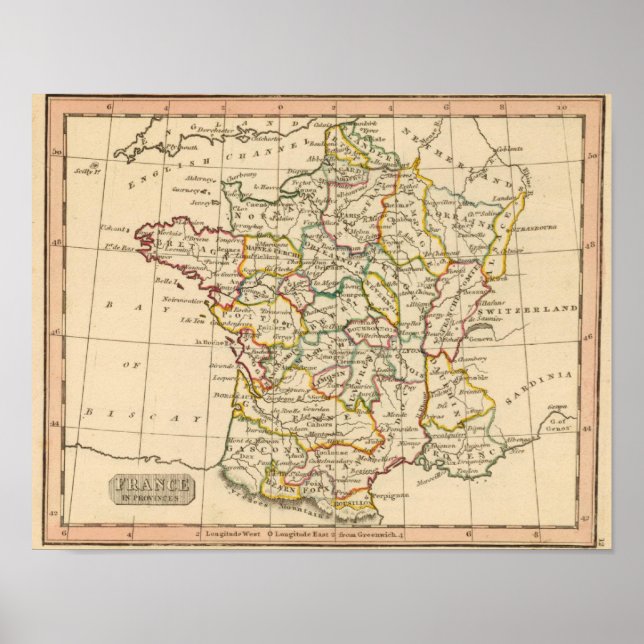 France, Provinces Poster (Front)