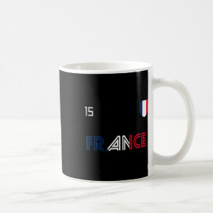 France Retro Soccer French Flag  Coffee Mug