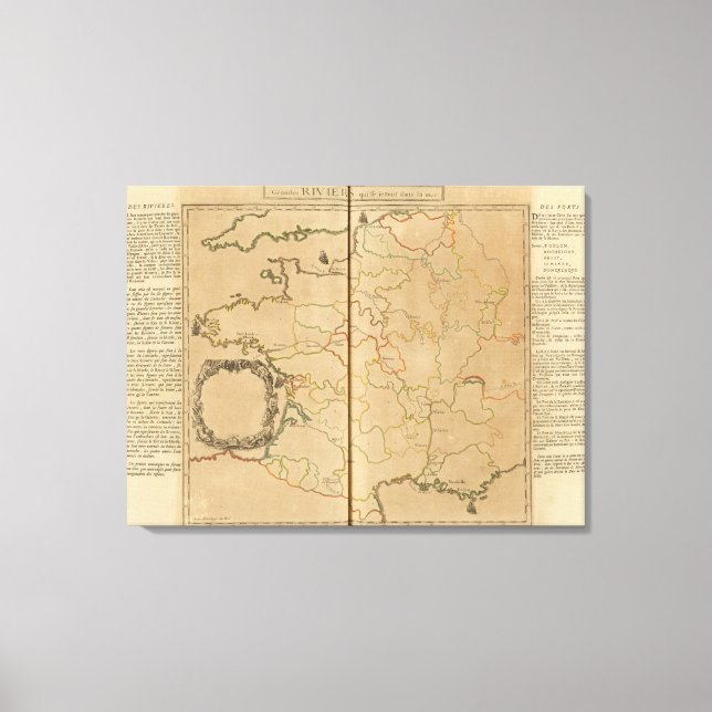 France Rivers Canvas Print (Front)