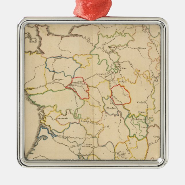 France Rivers Metal Ornament (Front)