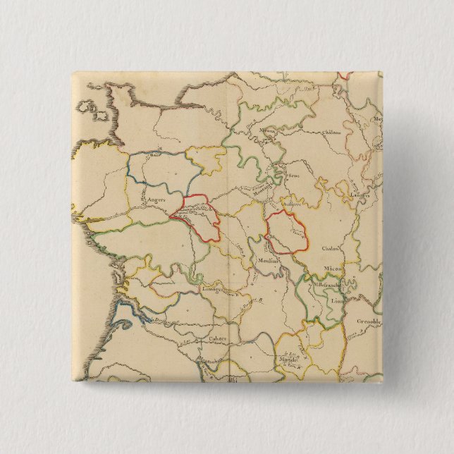 France Rivers Pinback Button (Front)