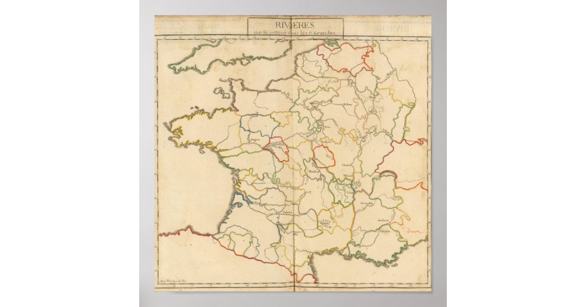 France Rivers Poster | Zazzle