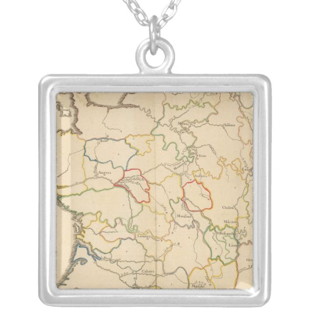 France Rivers Silver Plated Necklace (Front)