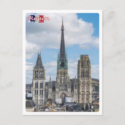 France _ Rouen _ Cattedrale di Notre_Dame _ Postcard