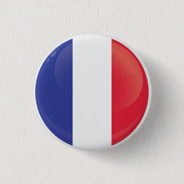 France  Round Icon Flag Button (Front)