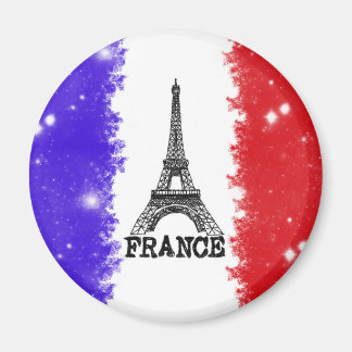 France Round Magnet