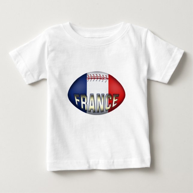 France Rugby Ball Baby T-Shirt (Front)