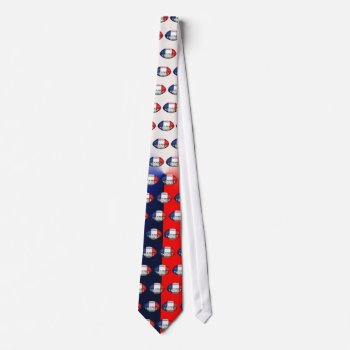 France Rugby Ball Neck Tie by tjssportsmania at Zazzle