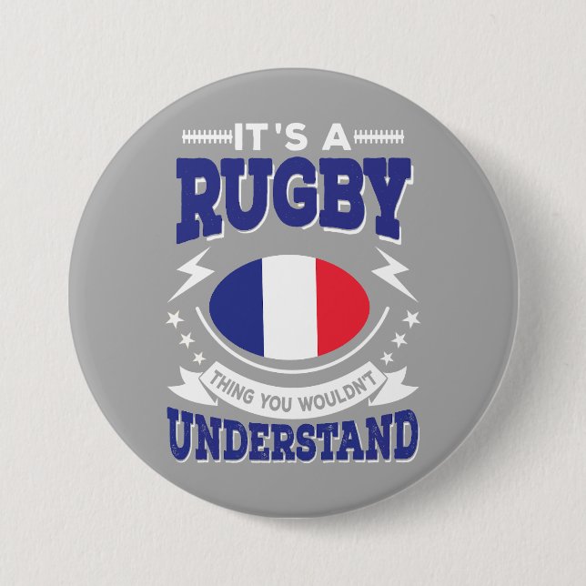 France Rugby Button (Front)