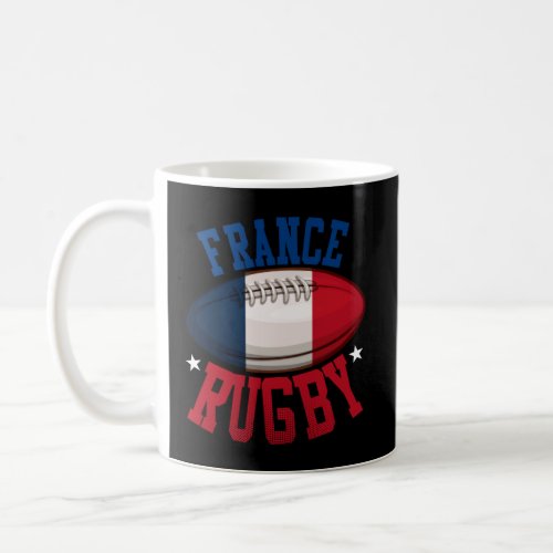 France Rugby Sports Player  French Fan  Coffee Mug