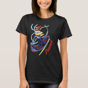 France Skiing Travel Retro Vintage T-Shirt