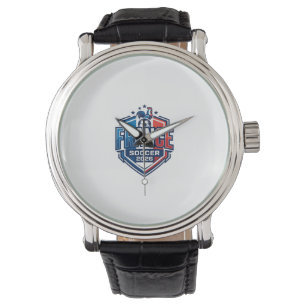 France Soccer 2026 Soccer Bold Country Typography Watch