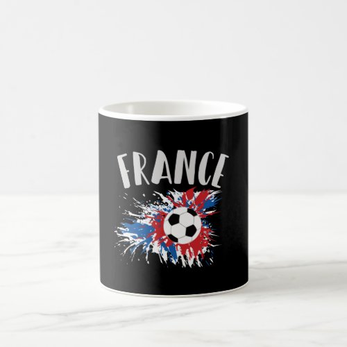 France Soccer Ball Grunge Flag Coffee Mug