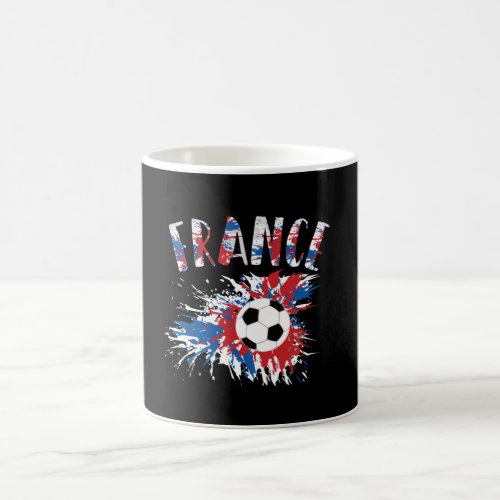France Soccer Ball Grunge Flag Coffee Mug
