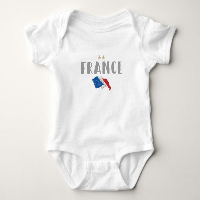 France Soccer Football Fan Shirt French Flag (Front)
