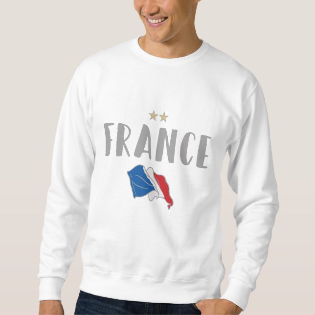 France Soccer Football Fan Shirt French Flag (Front)