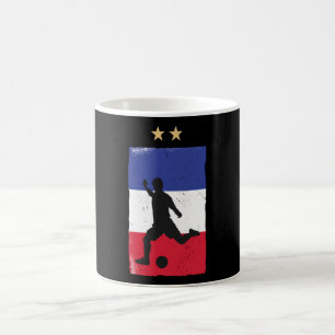 France Soccer Football Fan Shirt French Flag Coffee Mug