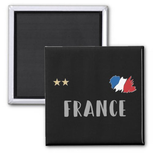 France Soccer Football Fan Shirt French Flag Magnet